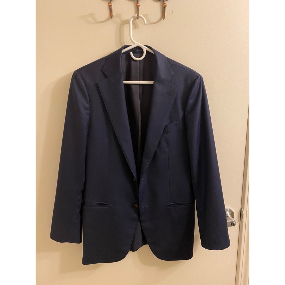 ETHOMAS Suit Navy Size 38 US 48 EU MSRP $700